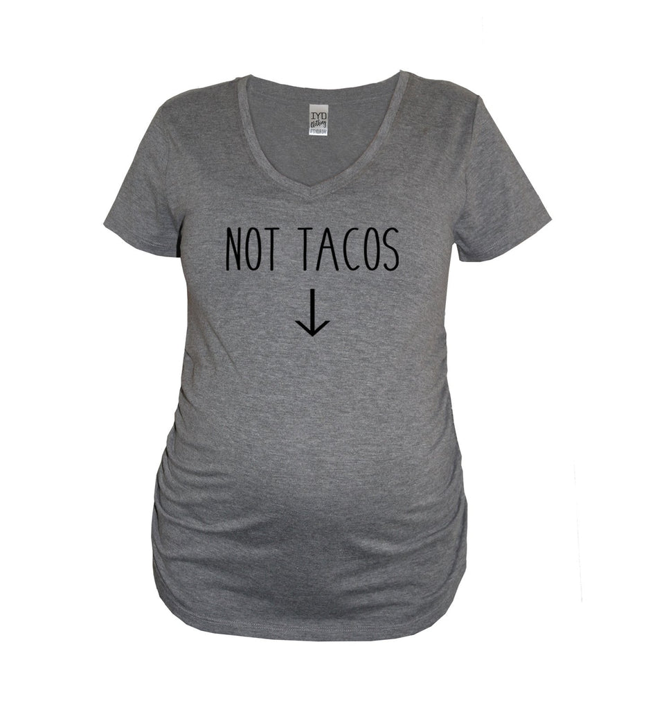 Tacos and Not Tacos Pregnancy Couple Shirt set - It's Your Day Clothing