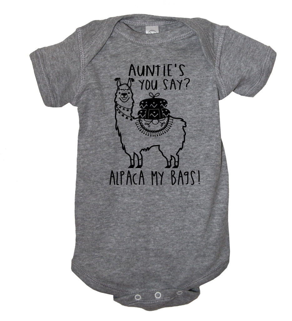 Auntie's You Say Alpaca My Bags Bodysuit - It's Your Day Clothing