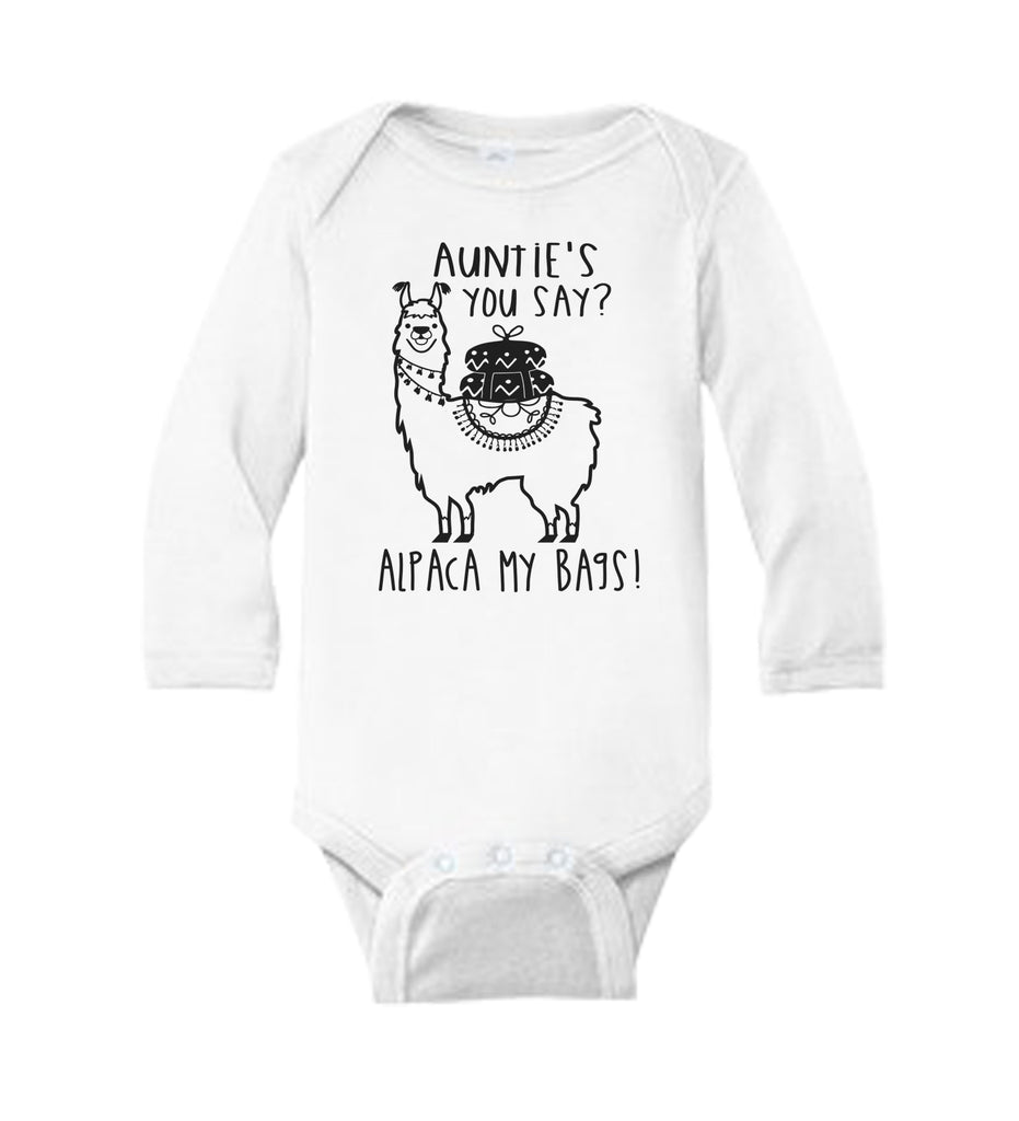 Auntie's You Say Alpaca My Bags Bodysuit - It's Your Day Clothing