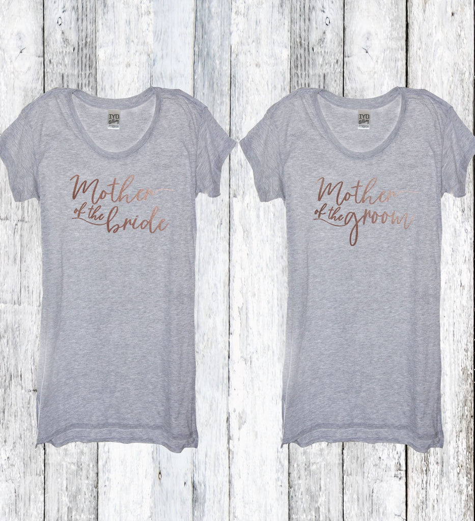 Rose Gold Bridal Party Tunic Tee Shirts - It's Your Day Clothing