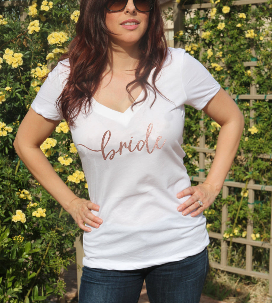 Bridal Party Shirts, Rose Gold, Bridesmaid shirt Rose Gold, Bridesmaid proposal, Wedding, Bride, Bachelorette, Bridal Party,Engaged Shirts - It's Your Day Clothing