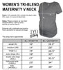 Heather Gray Maternity V Neck Size Chart - It's Your Day Clothing