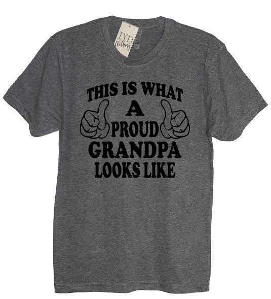 This Is What A Proud Grandpa Looks Like Crew Neck Shirt - It's Your Day Clothing