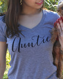 Auntie Script Shirt - It's Your Day Clothing