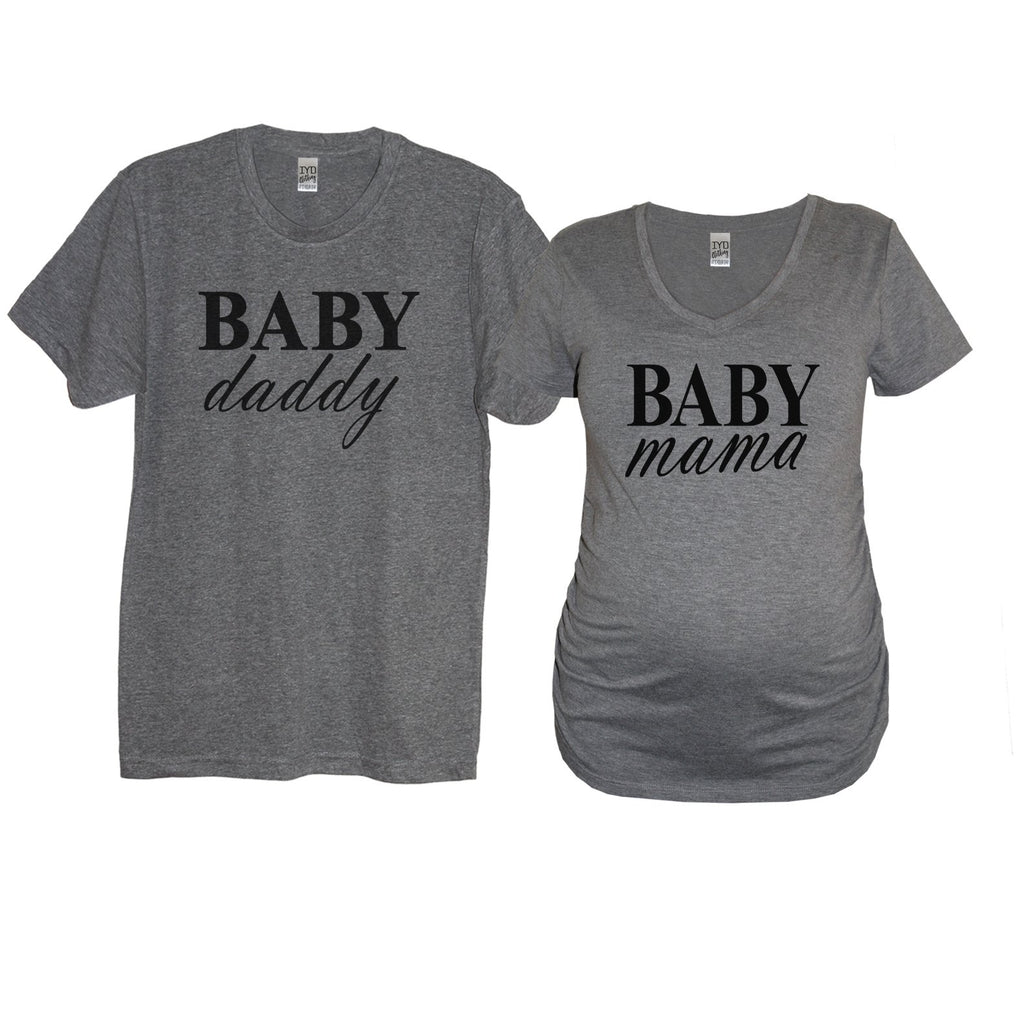 Baby Daddy and Baby Mama Maternity Couples Shirt – It's Your Day