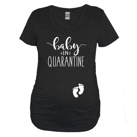 We Didn't Practice Social Distancing With Custom Date Pregnancy Announcement Women's Shirt