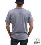 Unisex Heather Gray Crew Neck Back Of Shirt - It's Your Day Clothing