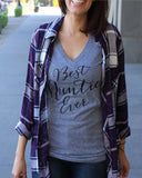 Best Auntie Ever V Neck Shirt - It's Your Day Clothing