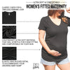 Women's Black Maternity V Neck Details - It's Your Day Clothing