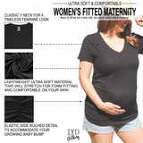 Black Maternity V Neck Details - It's Your Day Clothing