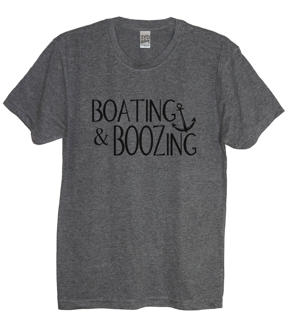Boating And Boozing Crew Neck Shirt - It's Your Day Clothing