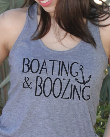 Boating And Boozing Tank Top - It's Your Day Clothing