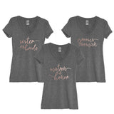 Rose Gold Bridal Party: Sister Of The Bride, Matron Of Honor, or Groomswoman - It's Your Day Clothing