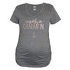 Heather Gray Currently In Quarantine Maternity Shirt With Rose Gold Print - It's Your Day Clothing