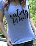 Eating For Two V Neck Shirt - It's Your Day Clothing