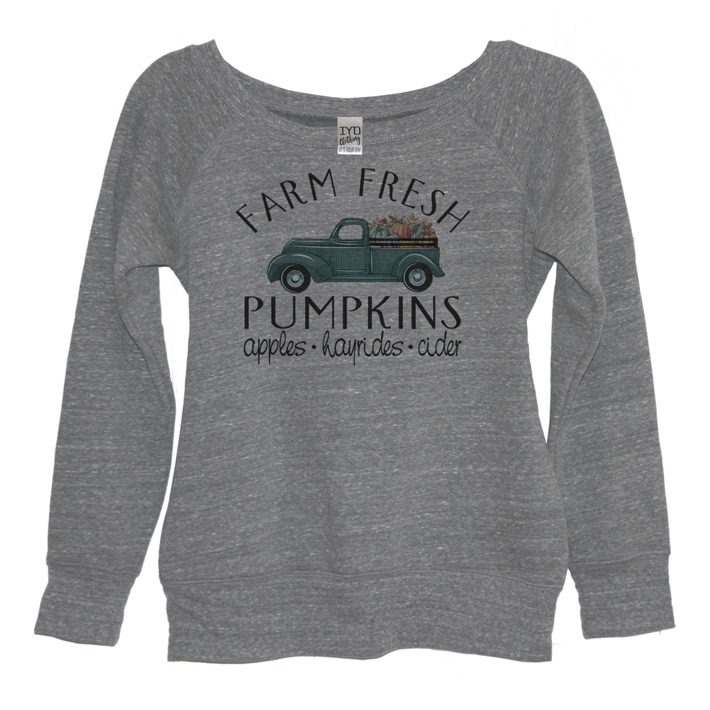 Farm Fresh Pumpkins Sweatshirt - It's Your Day Clothing