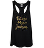 Future Mrs. Custom Black Tank Top With Gold Print - It's Your Day Clothing
