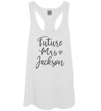 Future Mrs. Custom White Tank Top With Black Print - It's Your Day Clothing