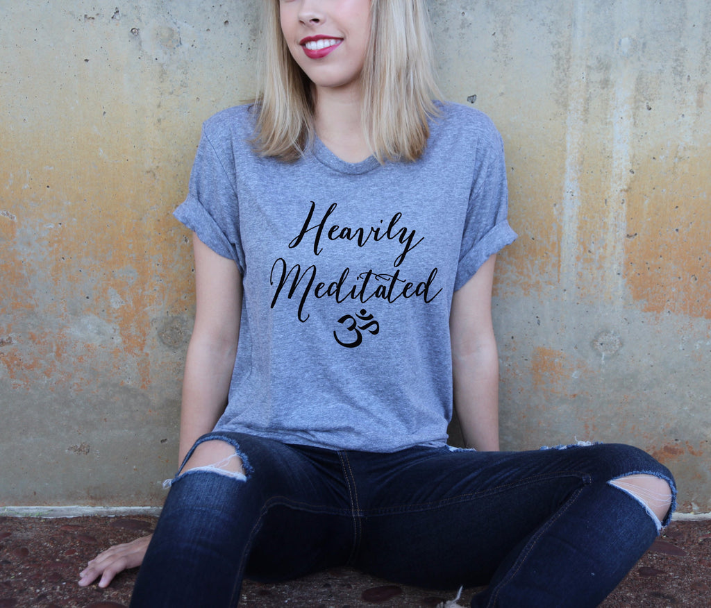 Heavily Meditated Crew Neck Shirt - It's Your Day Clothing