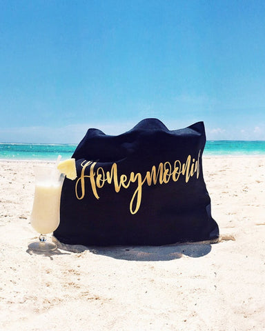 Black And Gold Wifey Tote Bag