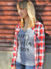 Happy Holla Days Womens V Neck Shirt - It's Your Day Clothing