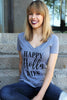 Happy Holla Days Womens V Neck Shirt - It's Your Day Clothing