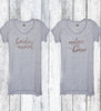 Rose Gold Bridal Party Tunic Tee Shirts - It's Your Day Clothing