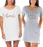 Rose Gold Bridal Party Tunic Tee Shirts - It's Your Day Clothing