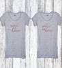 Rose Gold Bridal Party Tunic Tee Shirts - It's Your Day Clothing