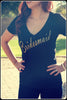 Black and Gold Bridesmaid Bridal Party Shirts - It's Your Day Clothing