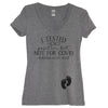 I Tested Positive But Not For Covid Custom Birth Month Heather Gray V Neck Shirt - It's Your Day Clothing