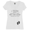 I Tested Positive But Not For Covid Custom Birth Month White V Neck Shirt - It's Your Day Clothing