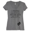I Tested Positive But Not For Covid Baby Name And Birth Month Heather Gray V Neck Shirt - It's Your Day Clothing