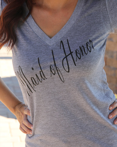 Rose Gold Bridal Party: Mother Of The Groom, Mother Of The Bride, or Aunt Of The Bride V Neck Shirt