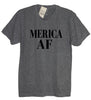 Merica AF Crew Neck, America, Fourth of July, Memorial day, 4th of July, American Flag, Summer Tank Top, Beaches, Pool, American, Lake - It's Your Day Clothing