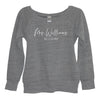 Heather Gray Mrs. Williams Sweatshirt With White Print - It's Your Day Clothing