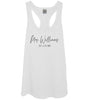 White Custom Mrs. Est. Tank Top With Black Print - It's Your Day Clothing