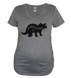 Pregasaurus Vneck Maternity Shirt - It's Your Day Clothing