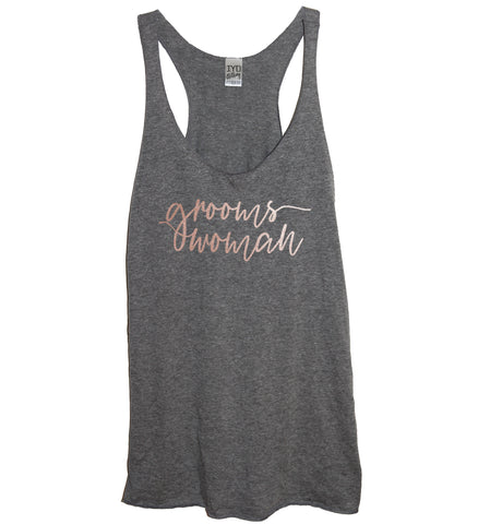 Rose Gold Bridal Party: Groomswoman, Matron Of Honor, or Sister Of The Bride Tank - It's Your Day Clothing