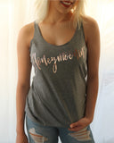 Honeymoonin Rose Gold Tank Top - It's Your Day Clothing
