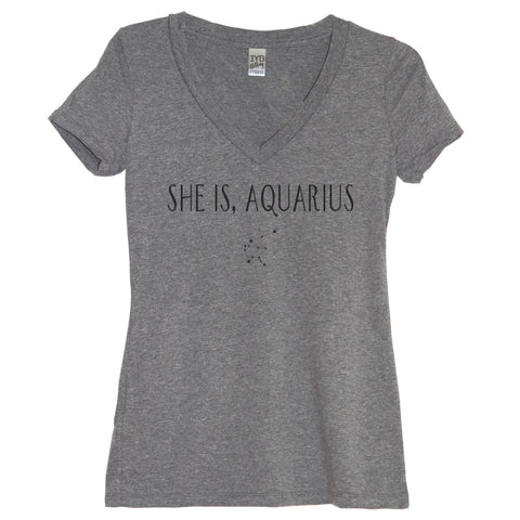 The Future Is Female Heather Gray V Neck