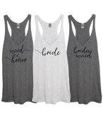Bridal Party: Bride, Maid Of Honor, or Bridesmaid Tank - It's Your Day Clothing