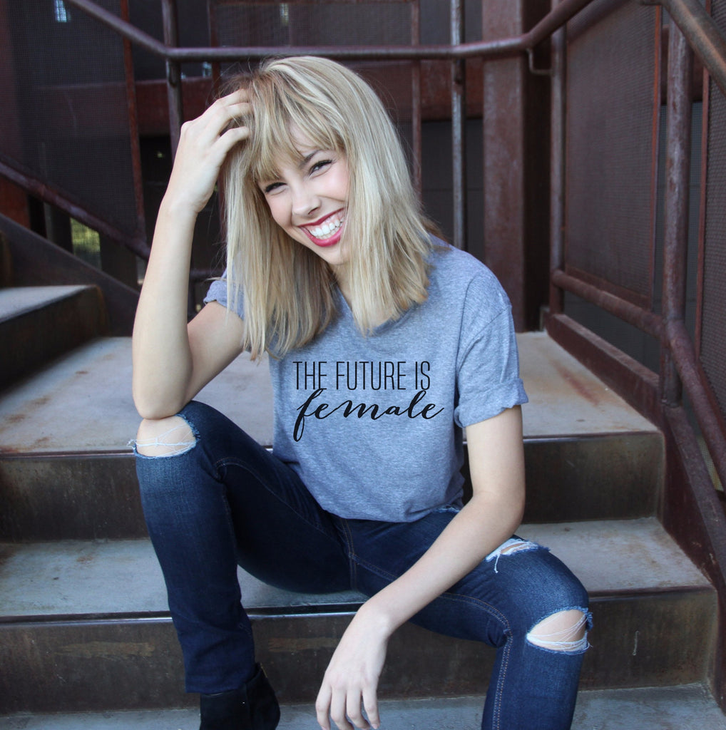 The Future Is Female Crew Neck Shirt - It's Your Day Clothing