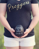Preggers Glitter Shirt - It's Your Day Clothing